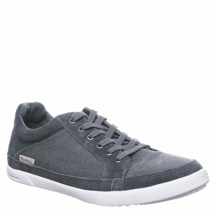 Bearpaw Bear Minimum Sneakers UK - Men's Shoes Deep Grey ||VJCQYU-315||